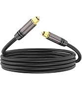 URELEGAN Optical Audio Cable, 6 Feet Toslink Cable Digital Audio Fiber Optic Male to Male Cord [2...
