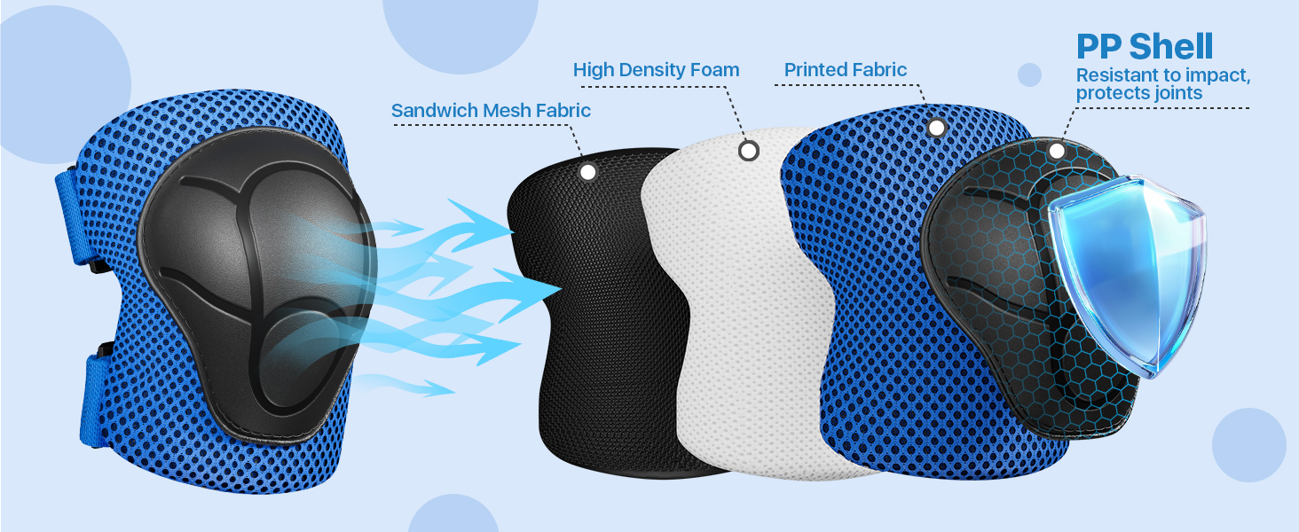 kids knee pads and elbow pads set
