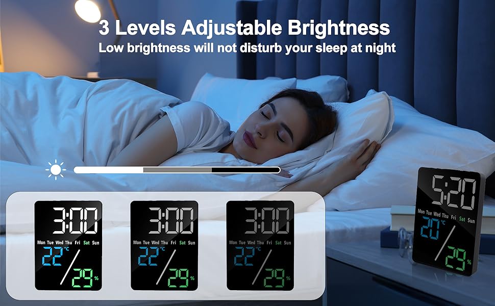 digital alarm clock battery operated