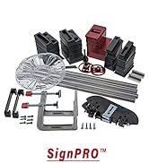 Milescraft 1212 SignPRO Sign Making Kit for Routers- 2.5 in. & 1.5 in. Horizontal Letters (166 te...
