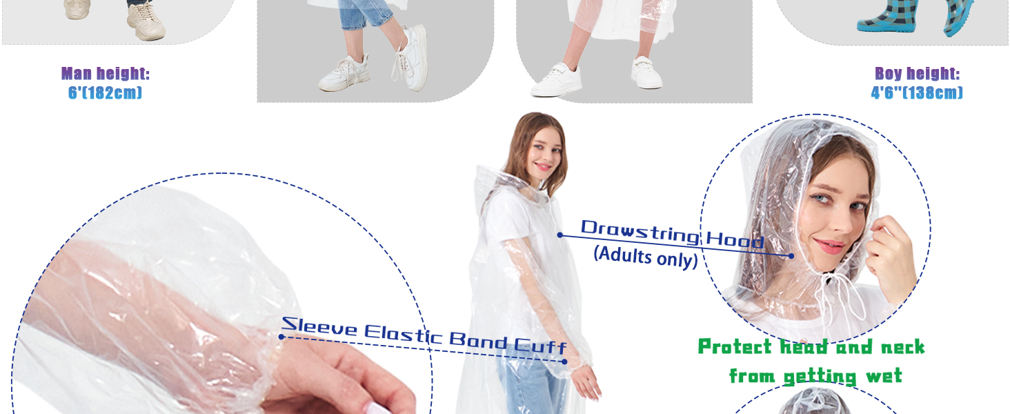 ponchos family pack