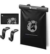 Mistriddle Headrest Hanging Car Trash Bag Holder - Aluminum Alloy with 25 Disposable Trash Bags, ...