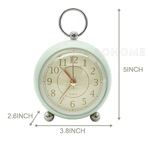 Small and cute alarm clock with portable ring