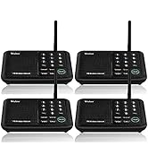 Wuloo Intercoms Wireless for Home 5280 Feet Range 10 Channel 3 Code, Wireless Intercom System for...