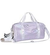 KAMO Gym Bag for Women, Sport Duffle Bag with Shoe Compartment & Wet Pocket, Weekender Overnight ...