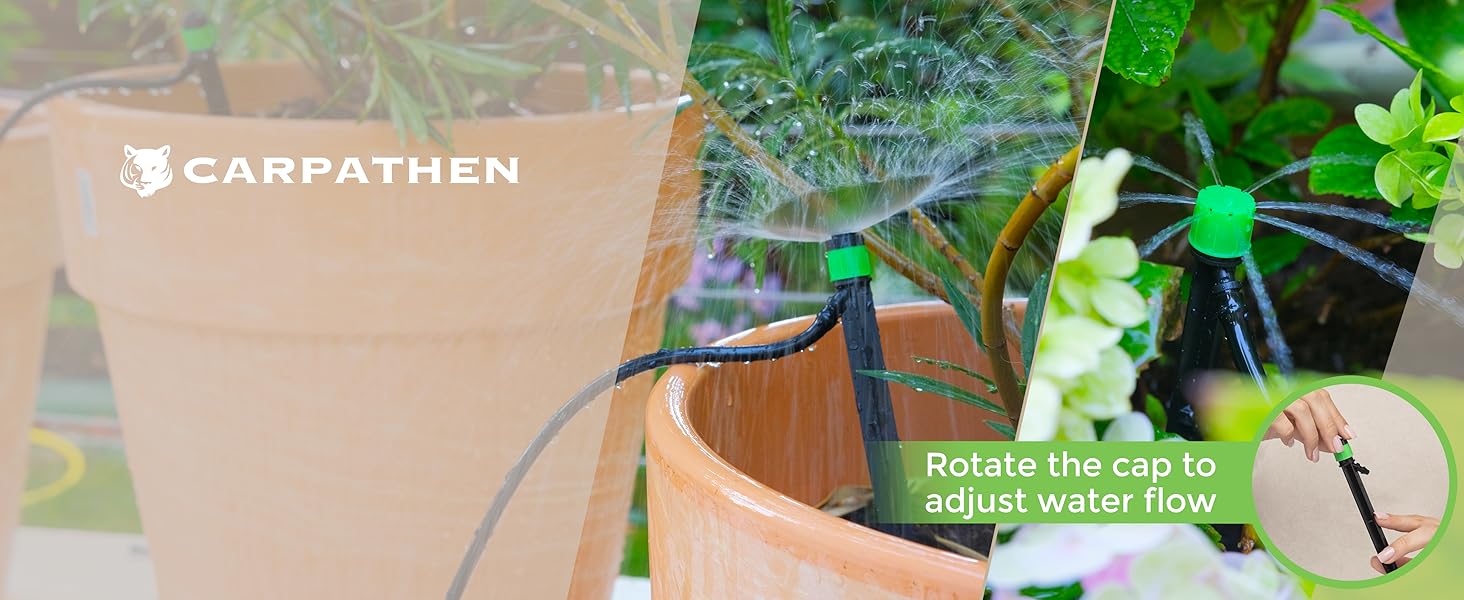 spray watering grass microsprinkler sistema goteo cesped backyard vortex line watering made easy