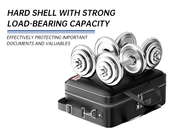 Hard-Shell Fireproof Document Box with lock
