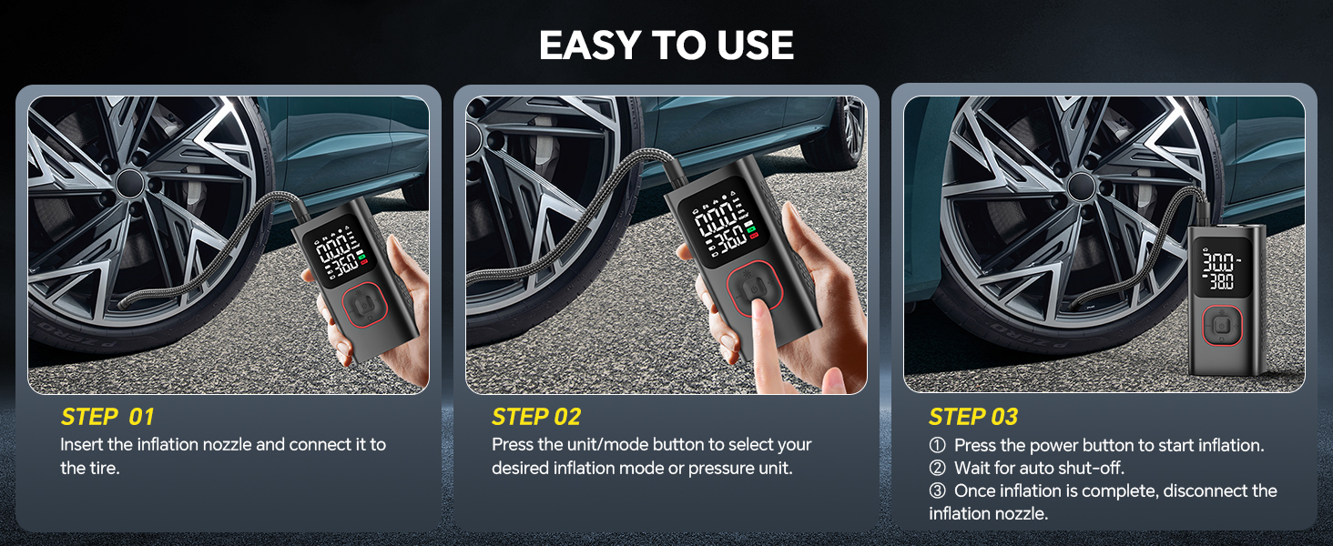Portable Tire Inflator for car