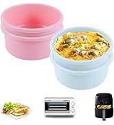 Air Fryer Egg Mold 4 Pcs Silicone Egg Bite Molds Reusable Microwave Egg Cooker Reusable Food Stor...