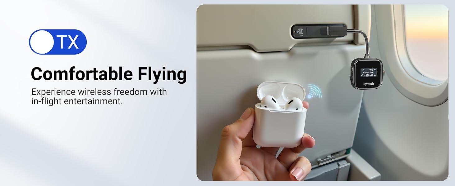 bluetooth transmitter for plane