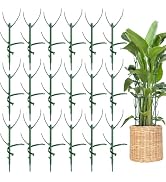 18 Pack Plant Support Stakes & Plant Cage Support Rings, Plant Stakes for Indoor Plants, Stackabl...