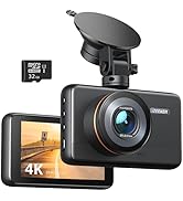 iZEEKER Dash Cam 4K, 2160P/1080P Dash Camera for Cars, WDR Night Vision Car Camera with Emergency...