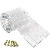 Ezcasch Dog Door Replacement Strips Plastic Vinyl strips for DIY Doggie Door or Cat Door, Clear P...