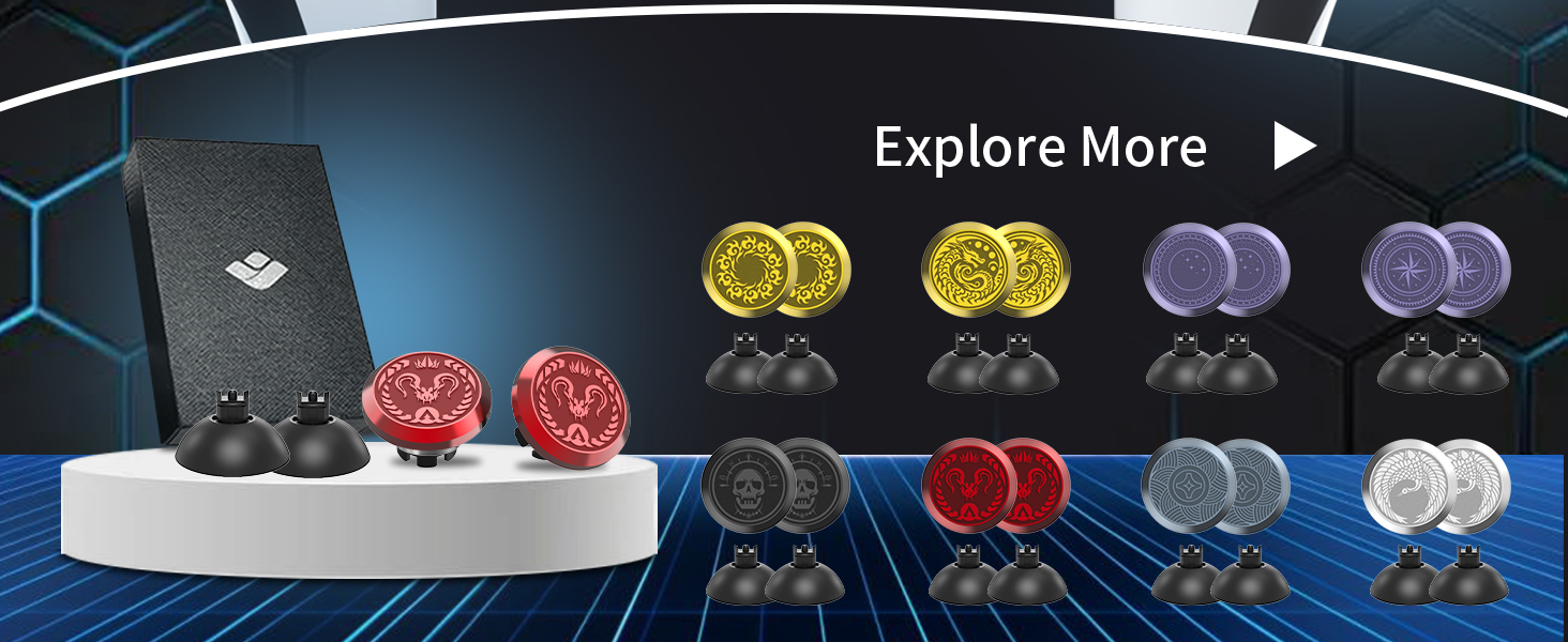 PS5 metal thumbsticks controller accessories