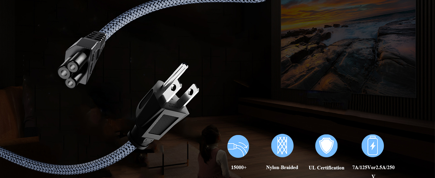 3 prong power cord
