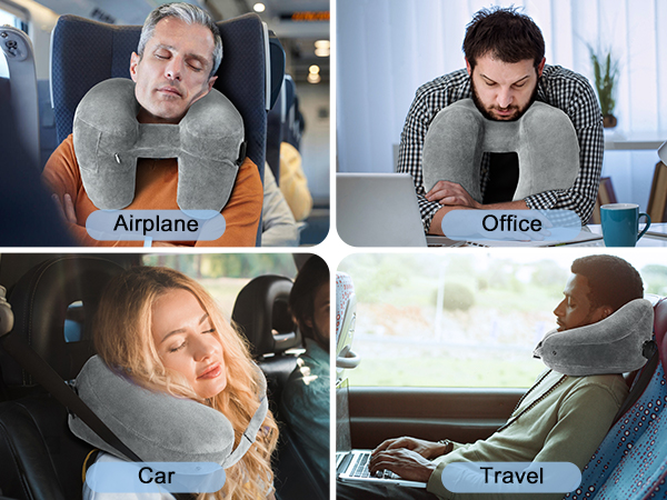 What is the H-shape design ? 360° all-around support to keep your head stable even while asleep.