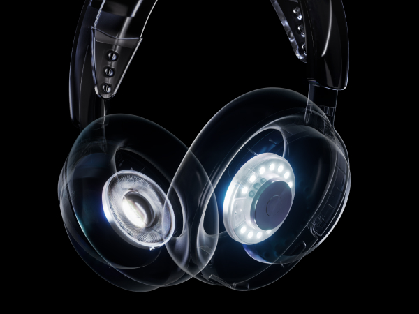 Headset with highlighted drivers