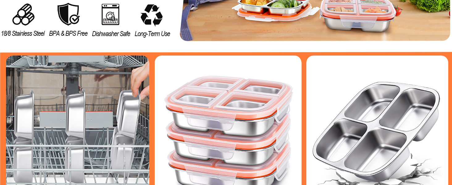 stainless steel snack box for kids