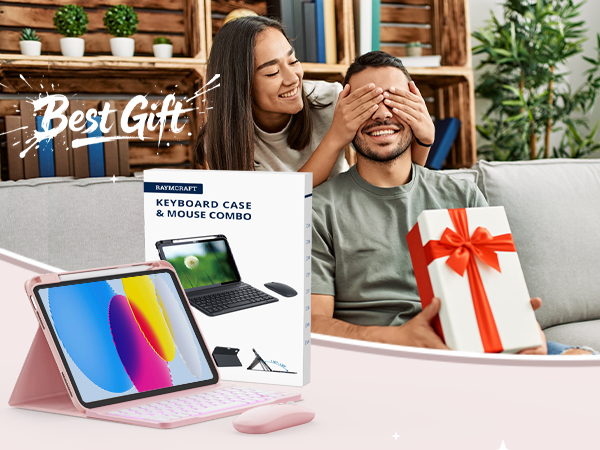ipad 10th generation case with keyboard;gift