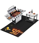 TOHONFOO 90 x 48 in Extra Large Grill Mat for Outdoor Grill - Grilling Mats for Outdoor Grill to ...