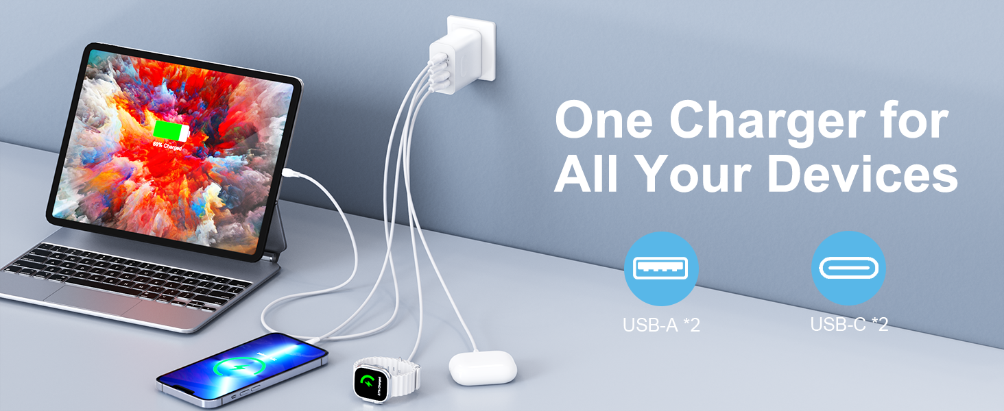 usb a and c wall charger