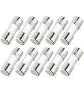 5 * 20MM 8A Fast Acting Ceramic Fuse Universal Travel Adapter Replacement Fuses (Pack of 10 Pcs) ...