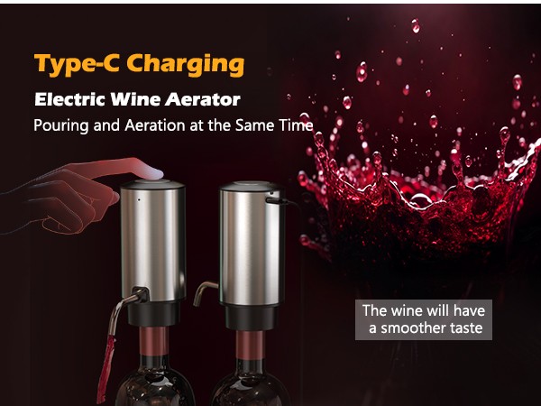 Electric Wine Opener Set, 4 in 1 Electric Wine Bottle Opener