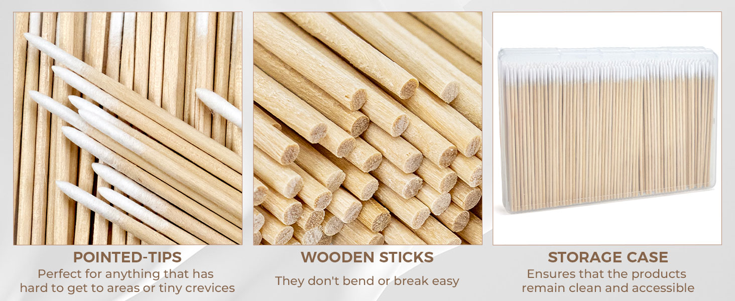 4 Inch Cotton Swabs for Makeup