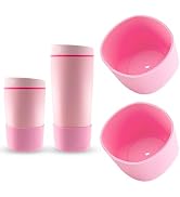 JTJEI 2pcs Silicone Boot for Owala SmoothSip Slider 12oz 20oz, Anti-Slip Protective Sleeve for Ow...