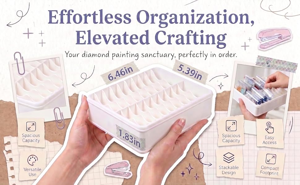 diamond art holder slots