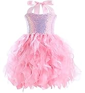 Suppromo Baby Girls Tutu Dress Up for Girls Party Outfit Sequin Princess Dress for Birthday Gift
