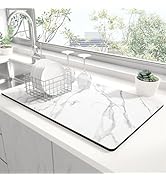 Rnivvi Dish Drying Mat for Kitchen Counter, 12 x 19