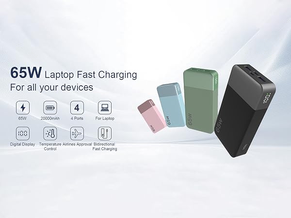 65W Laptop Fast Charging For all your devices
