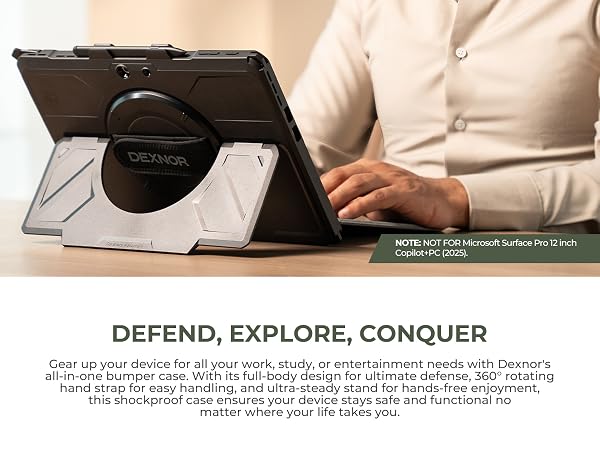Dexnor for Microsoft Surface Pro 12th Edition/11/10/9 Case 13-inch 2024/2022