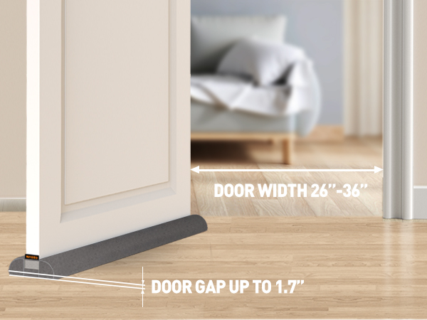 MAGZO Door Draft Stopper Adjustable Under Door Gap Filler