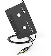 arsvita Car Audio Cassette to Aux Adapter, 3.5 MM Auxillary Cable Tape Adapter