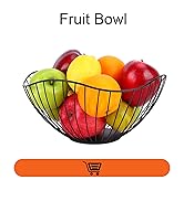Fruit Bowl for Kitchen Counter, Modern Metal Wire Vegetable Basket for Bread and Snacks, Decorati...