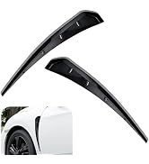 Dogary 2 PCS Fender Side Vents, Fender Decorative Stickers, ABS Carbon Fiber Spoiler, Air Intake ...