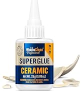 WoldoClean Super Glue for Ceramics and Porcelain 25g - Waterproof, high Temperature Resistant and...