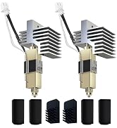 Sahvaim 2 Pack 0.4MM Centauri Carbon Hotend with Brass Hardened Steel Nozzle, 3D Printer Print He...