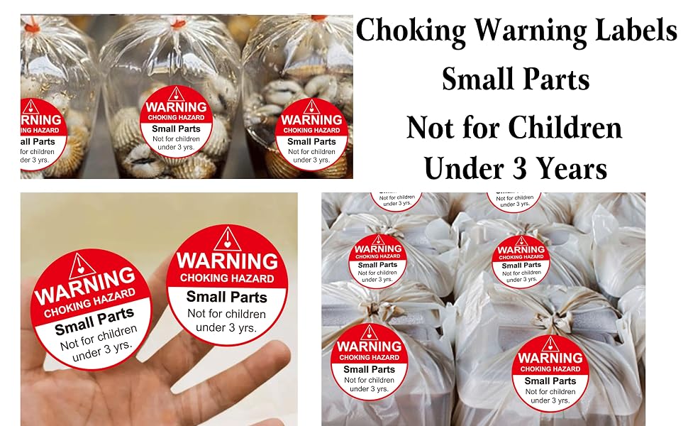 Choking warning labels