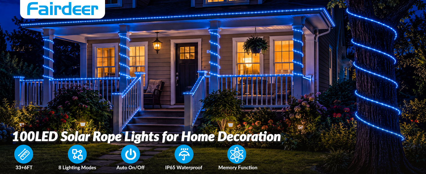 solar rope lights