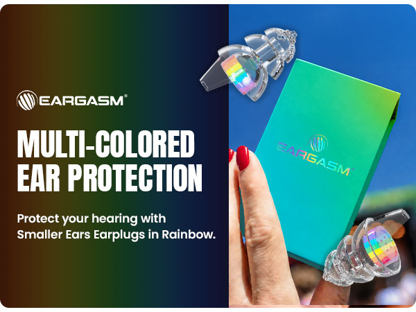 Eargasm Smaller Ears Earplugs in Rainbow