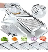 Gramercy Adjustable Mandoline Food Slicer, Mandoline Slicer for Kitchen, Mandolin, Potato, Tomato...