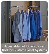 Shop adjustable pull down closet rod