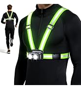 Zewdov 800LM Ultra Bright Running Lights for Runners, 7 Modes & 360° Reflective Running Gear, IPX...