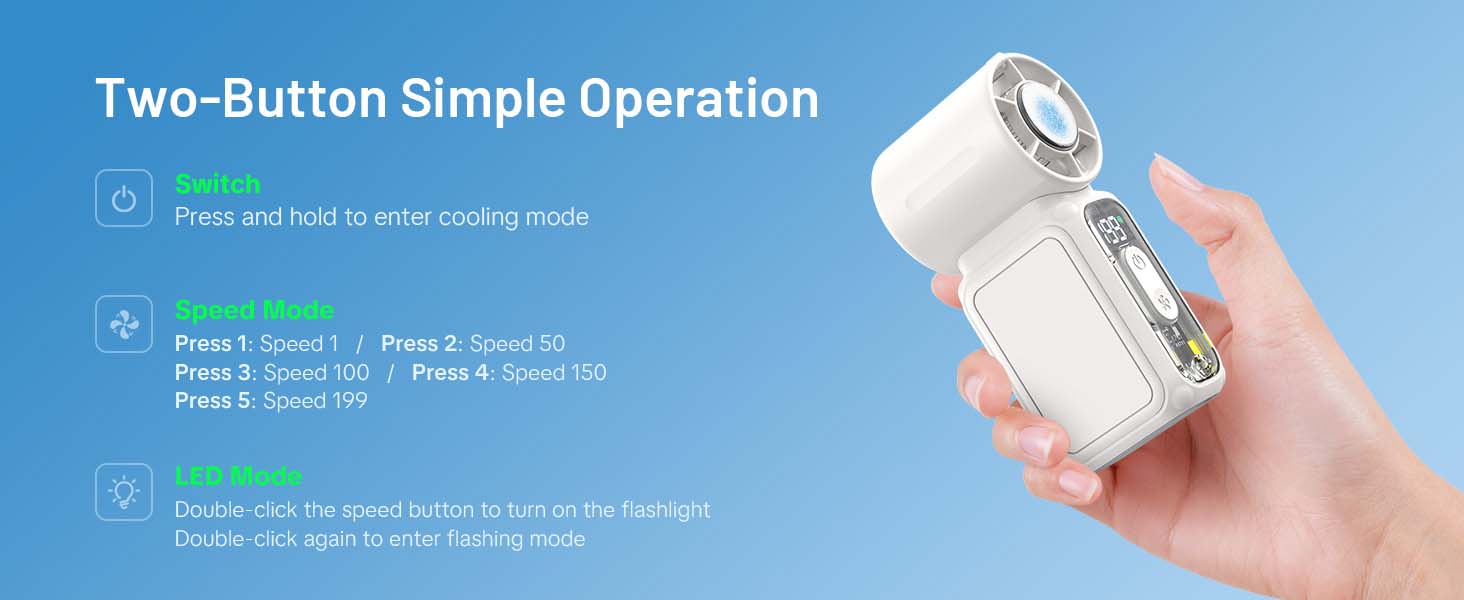 Powerful Portable Fan,Turbo Fan