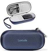 Luxtude Double Glasses Case, Double Eyeglass Case Travel Sunglass Organizer | Glasses Case Hard s...
