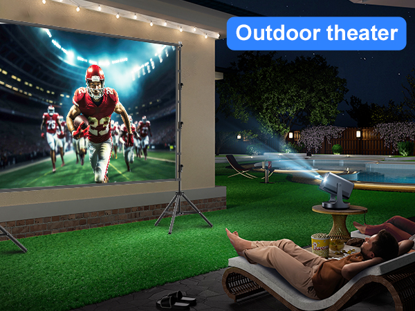swimmingpool projection screen