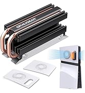 GRAUGEAR PS5 Pro M.2 SSD Cooling Pack, Ventilation PS5 Pro Cover and Open-Air M.2 SSD Heatsink, H...